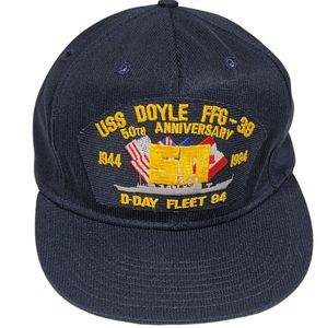 Vintage USS Doyle FFG-39 D-Day Fleet 94 50th Anniversary Baseball Cap